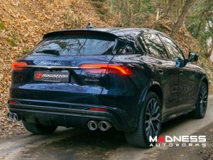 Maserati Grecale Performance Exhaust System - 3.0L Trofeo - Ragazzon - Evo Line - Axle Back w/ Electronic Operated Valve - Dual Exit/ Quad Carbon Fiber Tips